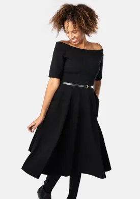 Marri Black Swing Dress