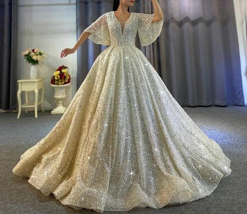 New Design Full Beading Wedding Dress