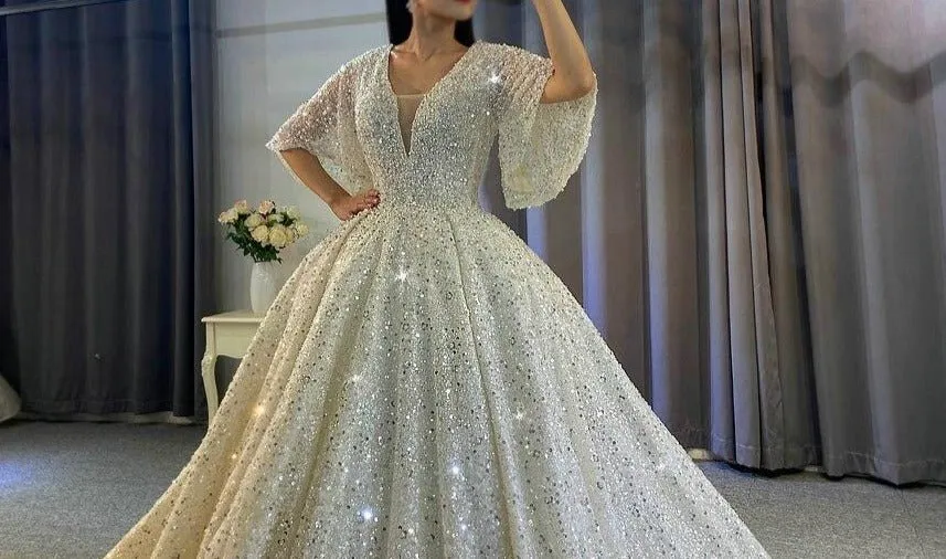 New Design Full Beading Wedding Dress