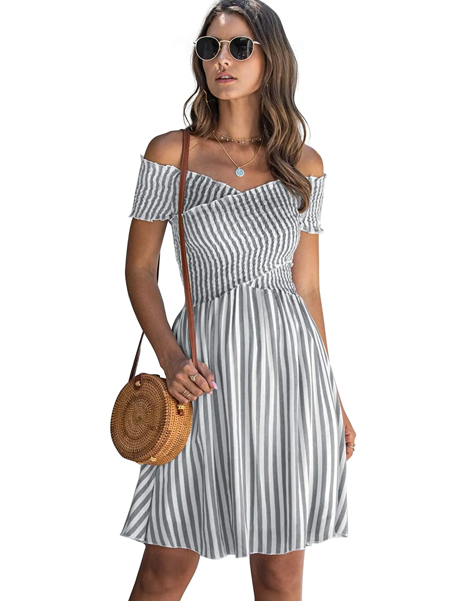 Off Shoulder Mini Dress