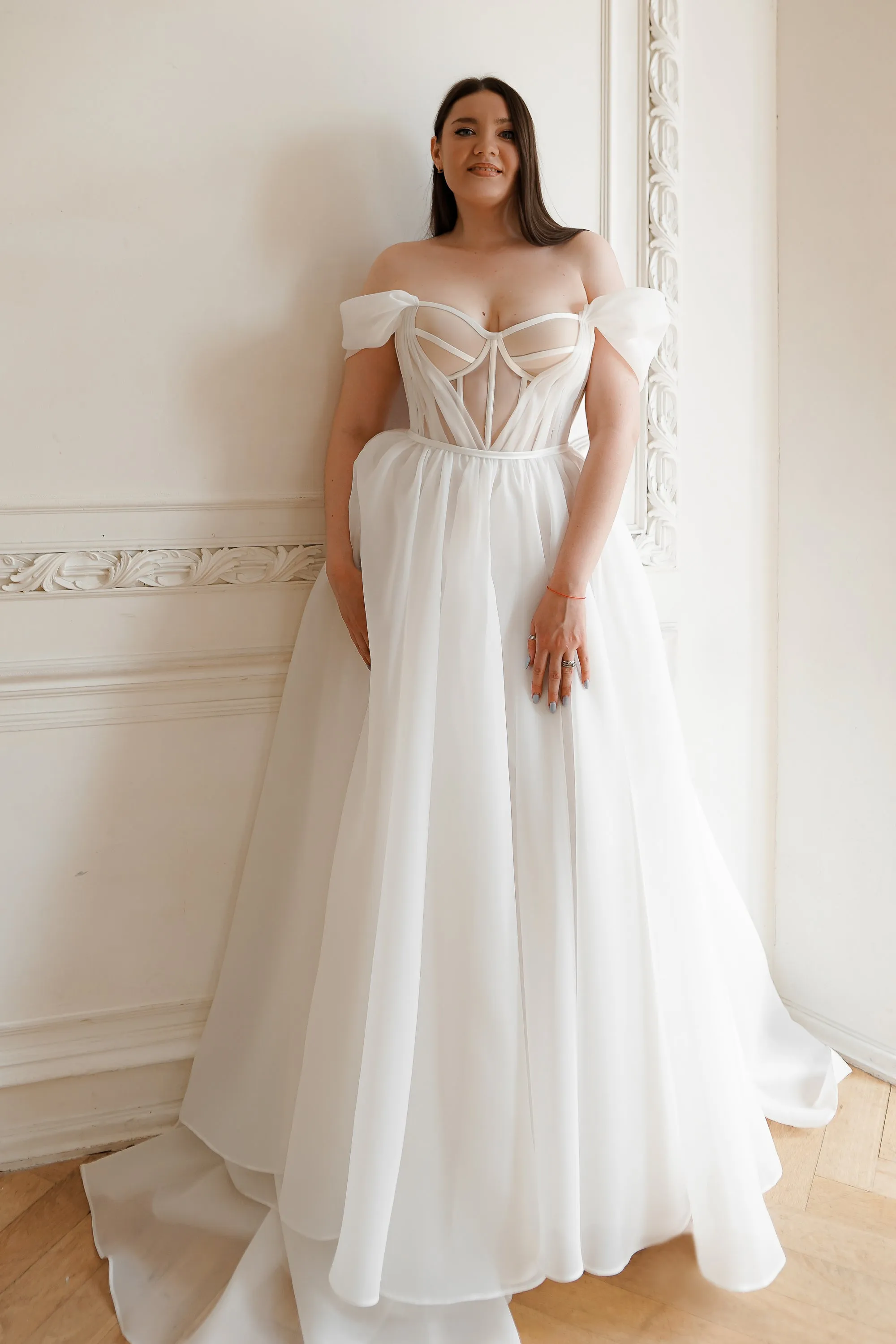 Plus Size Organza Wedding Dress Asa