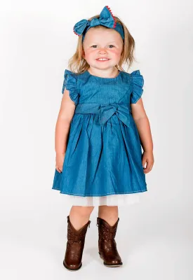 Popatu Baby Blue Chambray Dress