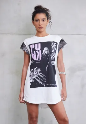 PUNK DRESS OFF WHITE