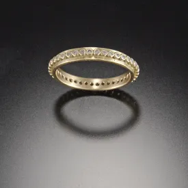 Raised Dot Band with Diamonds