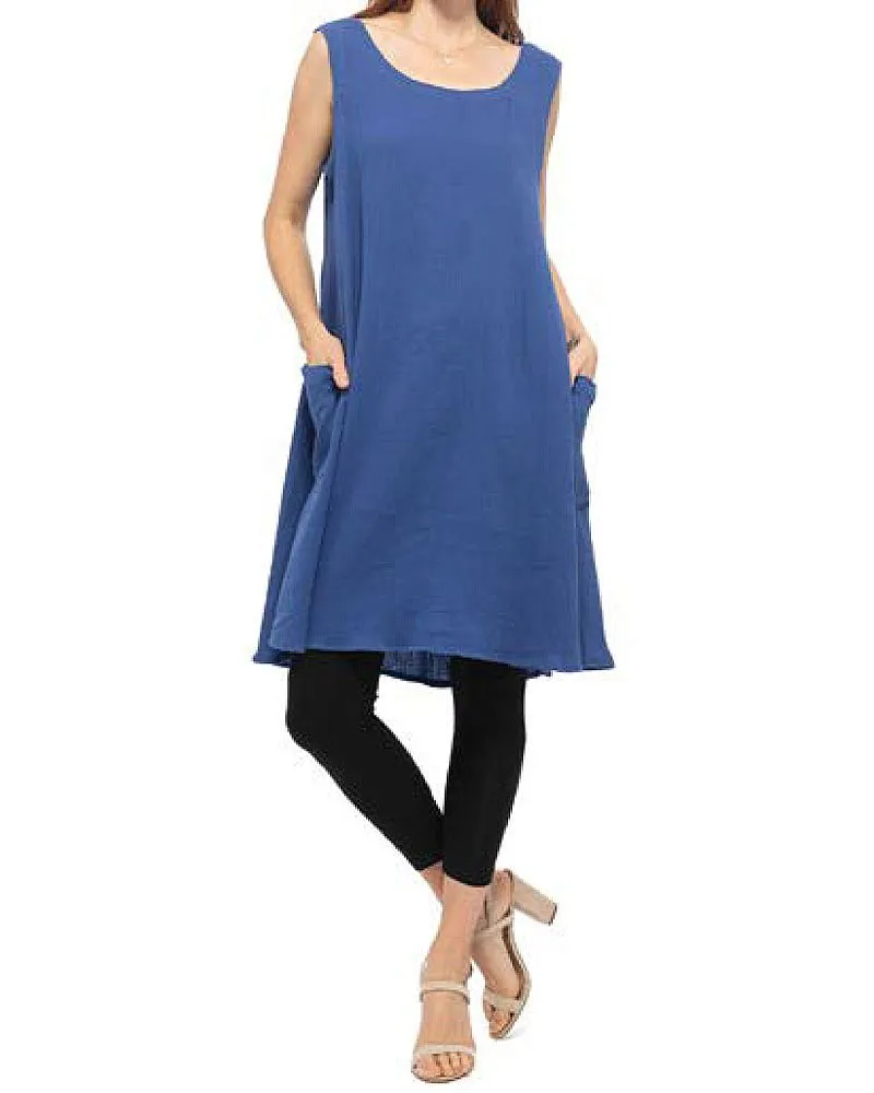 Royal Blue Gauze Diana Dress