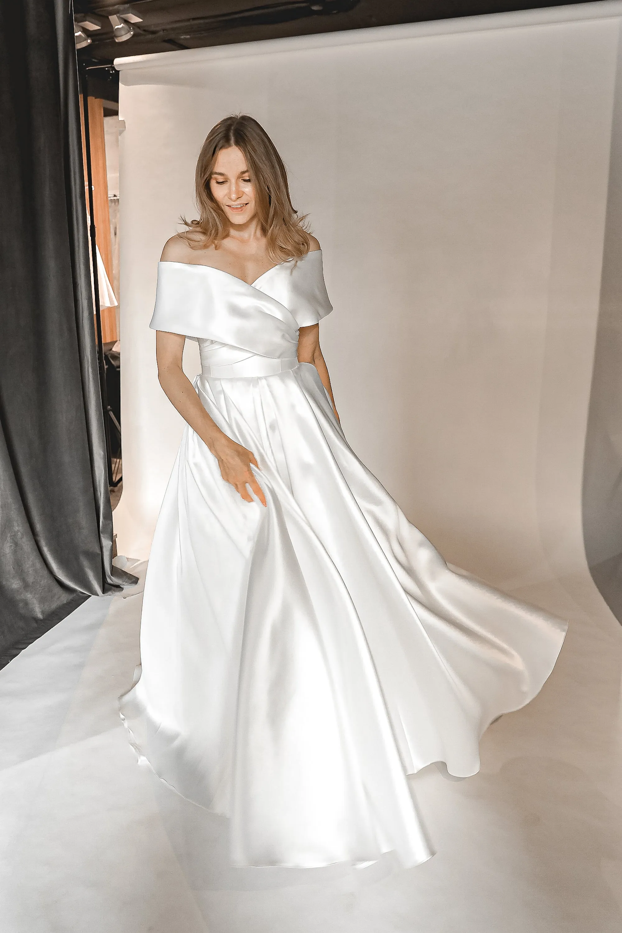 Satin Wedding Dress Cameron