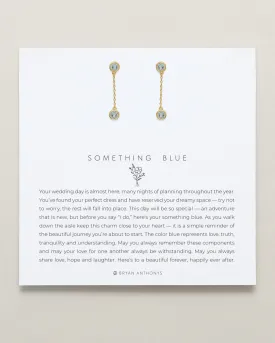 Something Blue Drop Earrings