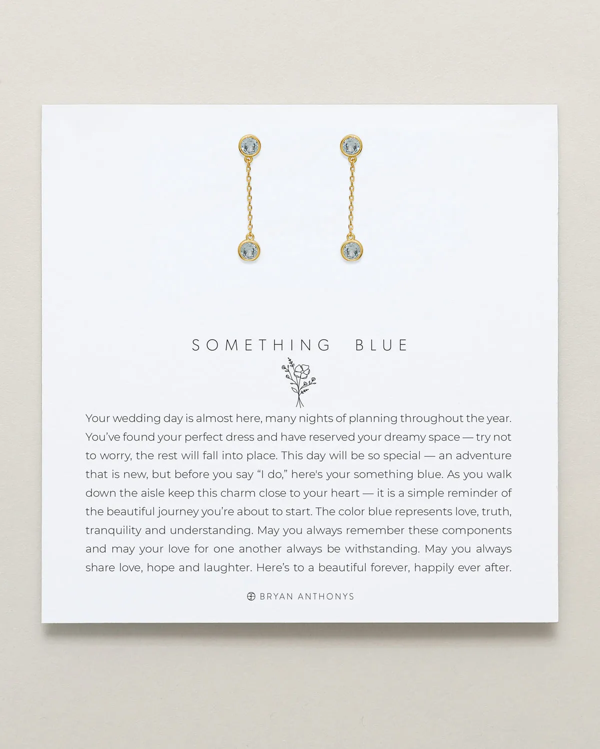 Something Blue Drop Earrings