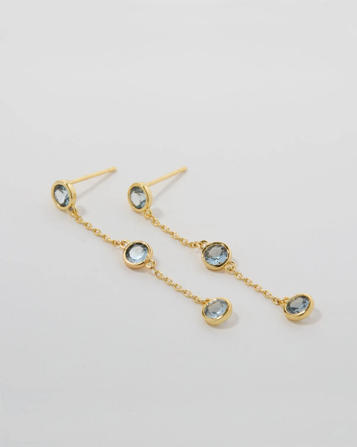 Something Blue Linear Earrings