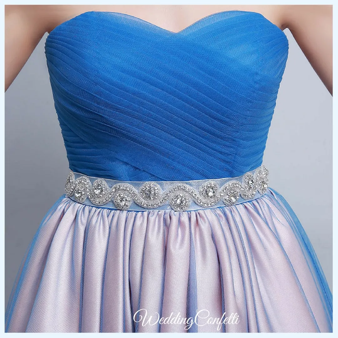 The Kirsten Blue Ombre Tube Gown