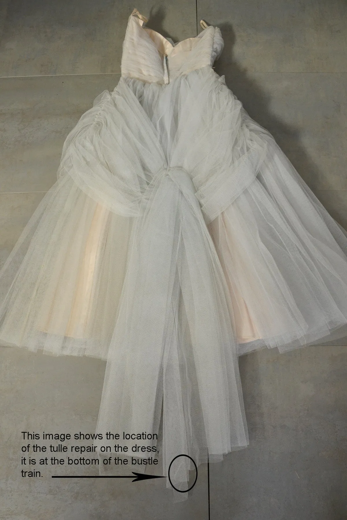 Vintage 1950s Tulle Draped Sequin Leaf Vintage Prom Dress Wedding Dress