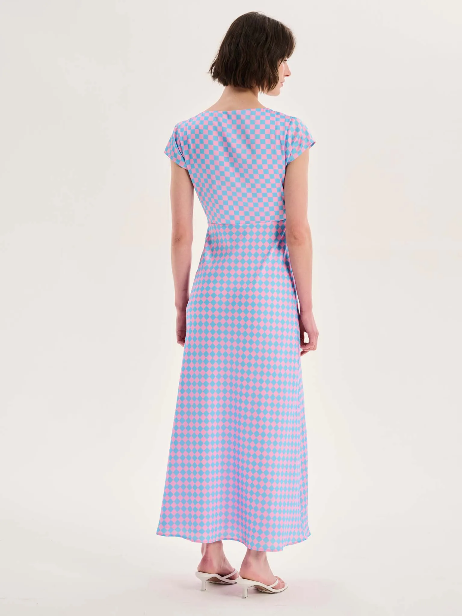 Woolf Dress in Chequerboard Print